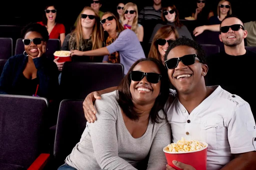 Couple Watching Movie