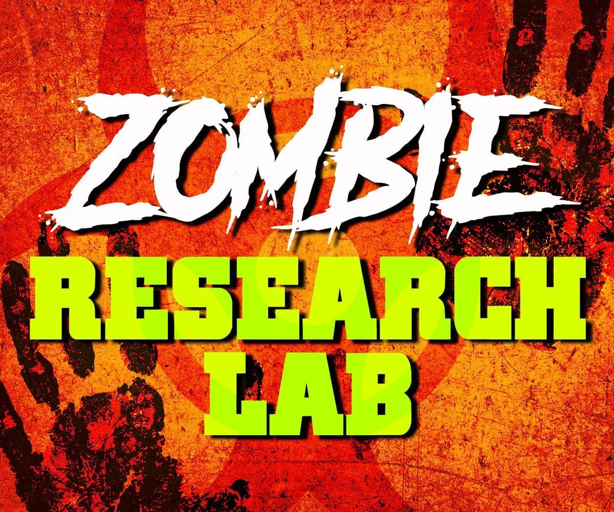 Zombie Lab Logo with Background