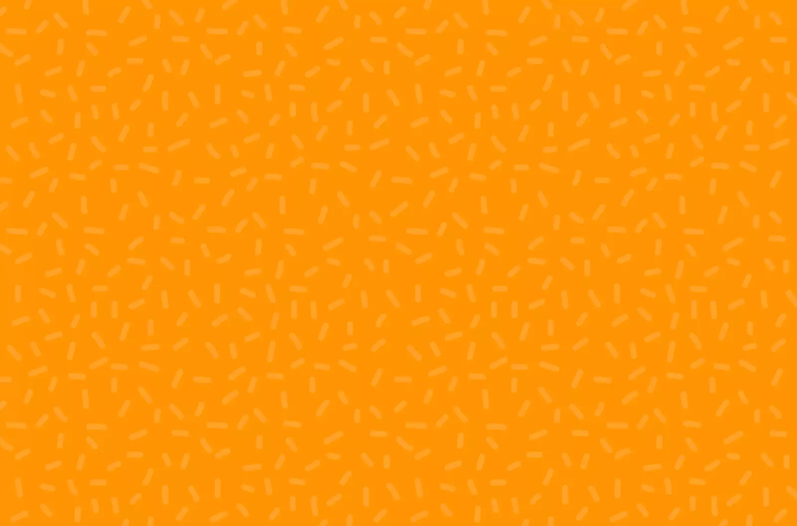 orange background with sprinkles
