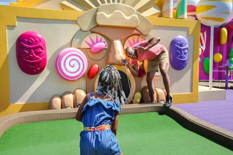 candy themed mini golf