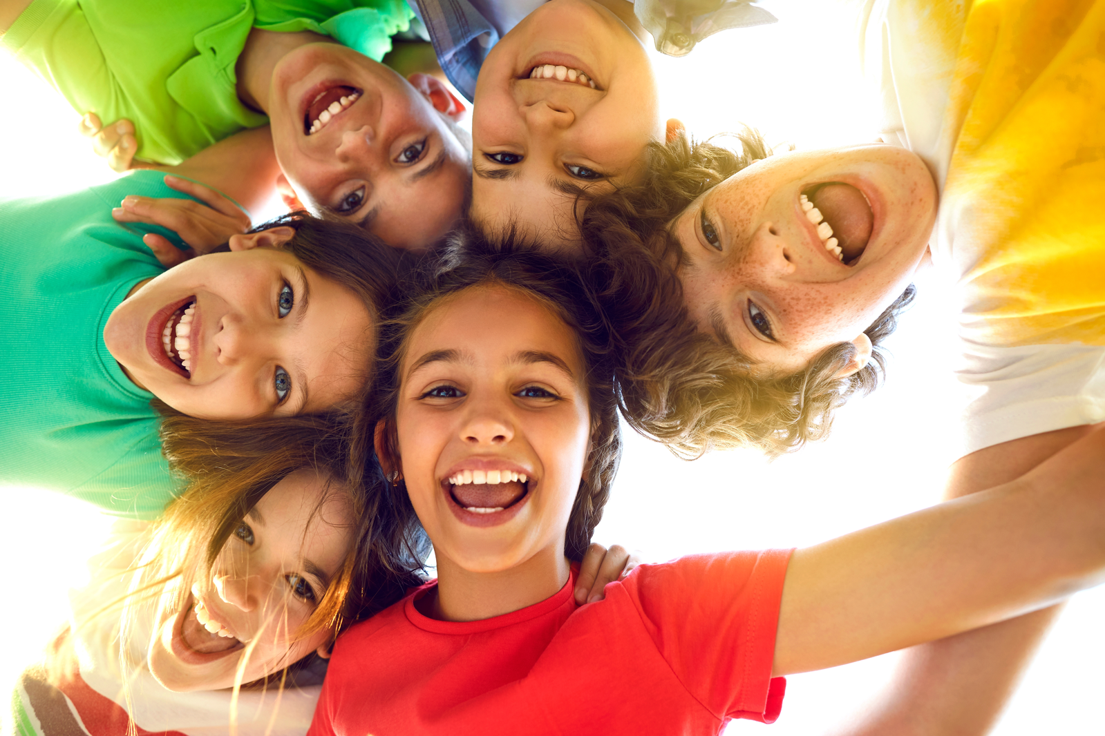 group of children smiling